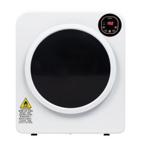 Electric Compact Laundry Clothes Dryer, 13.2Ibs 6kg Tumble Dryer with Stainless Steel Tub, Easy Control Panel with LED display for Variety Drying