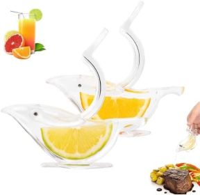 Manual Lemon Juicer Stainless Steel Lemon Squeezer Bird Shape Lemon Juicer Portable Hand Fruit Press for Citrus Orange Lime Pomegranate (Color: juicer2, size: aaone)
