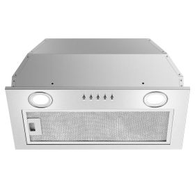 Range Hood Insert 20 Inch, Built-in Kitchen Hood 600CFM/900CFM Ducted/Ductless Convertible, Vent Hood Insert w/Mesh Filter, Push Button Control (air volume: 600CFM)
